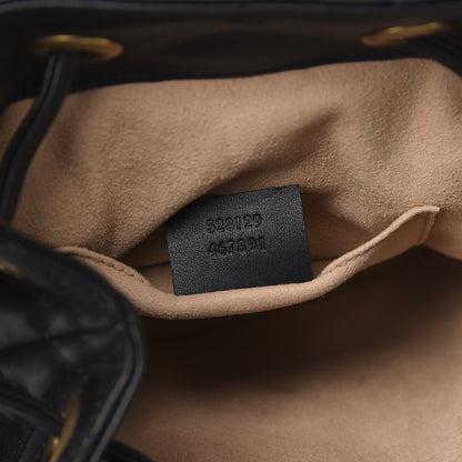 Gucci Calfskin Matelasse GG Marmont Flap Backpack Black 6 of 9