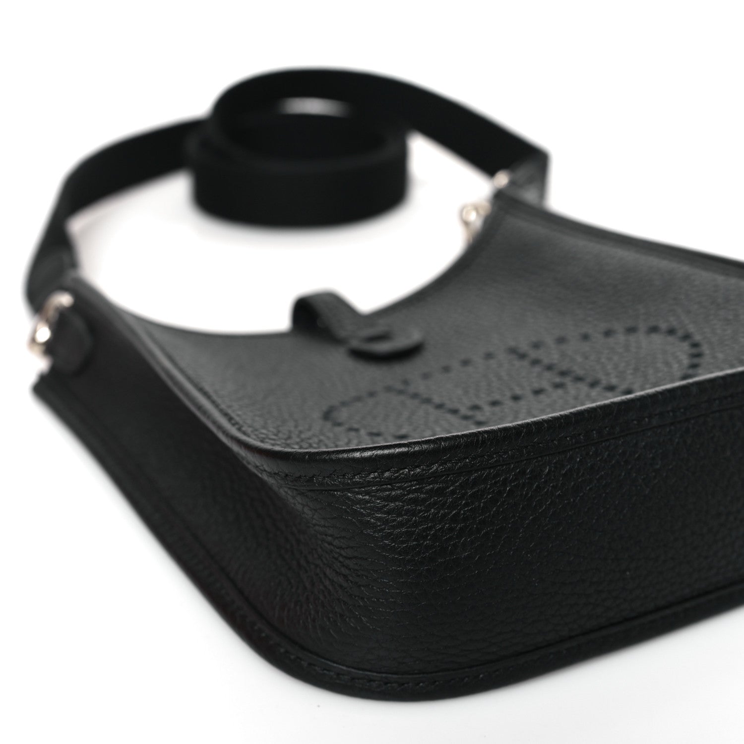 Hermes Taurillon Clemence Evelyne TPM Black 7 of 9