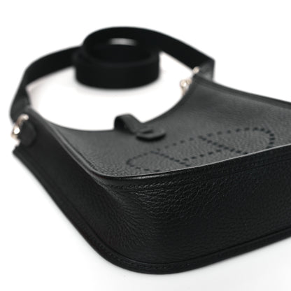 Hermes Taurillon Clemence Evelyne TPM Black 7 of 9