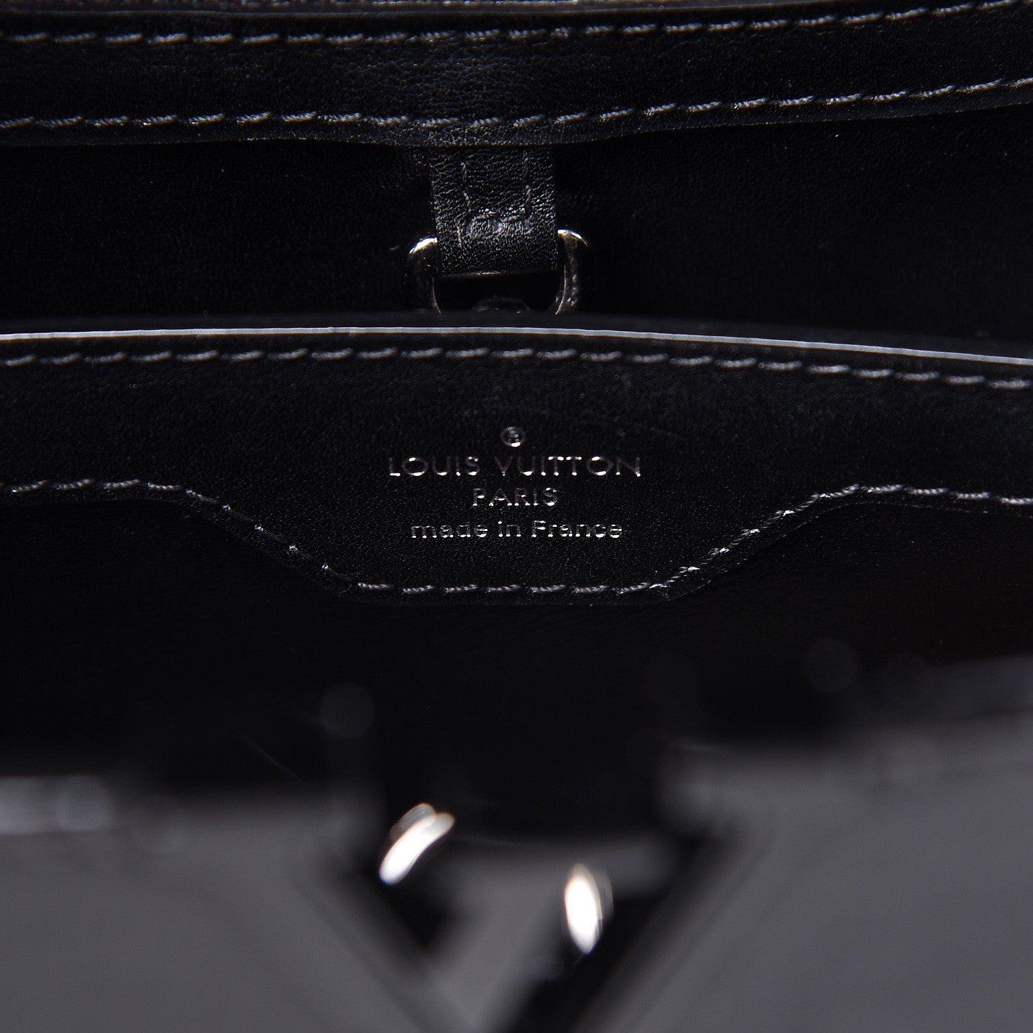 Louis Vuitton Capucines Skyline Paris BB Black 6 of 11