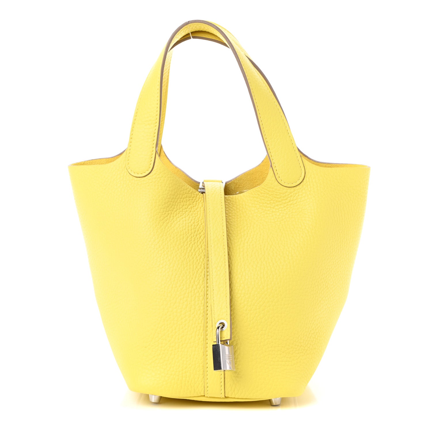 Hermes Taurillon Clemence Picotin Lock 18 PM Lime 1 of 9