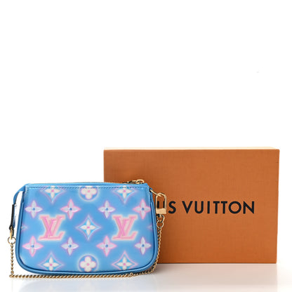 Louis Vuitton Vernis Valentine Mini Pochette Accessories Baby Blue Neon 6 of 6