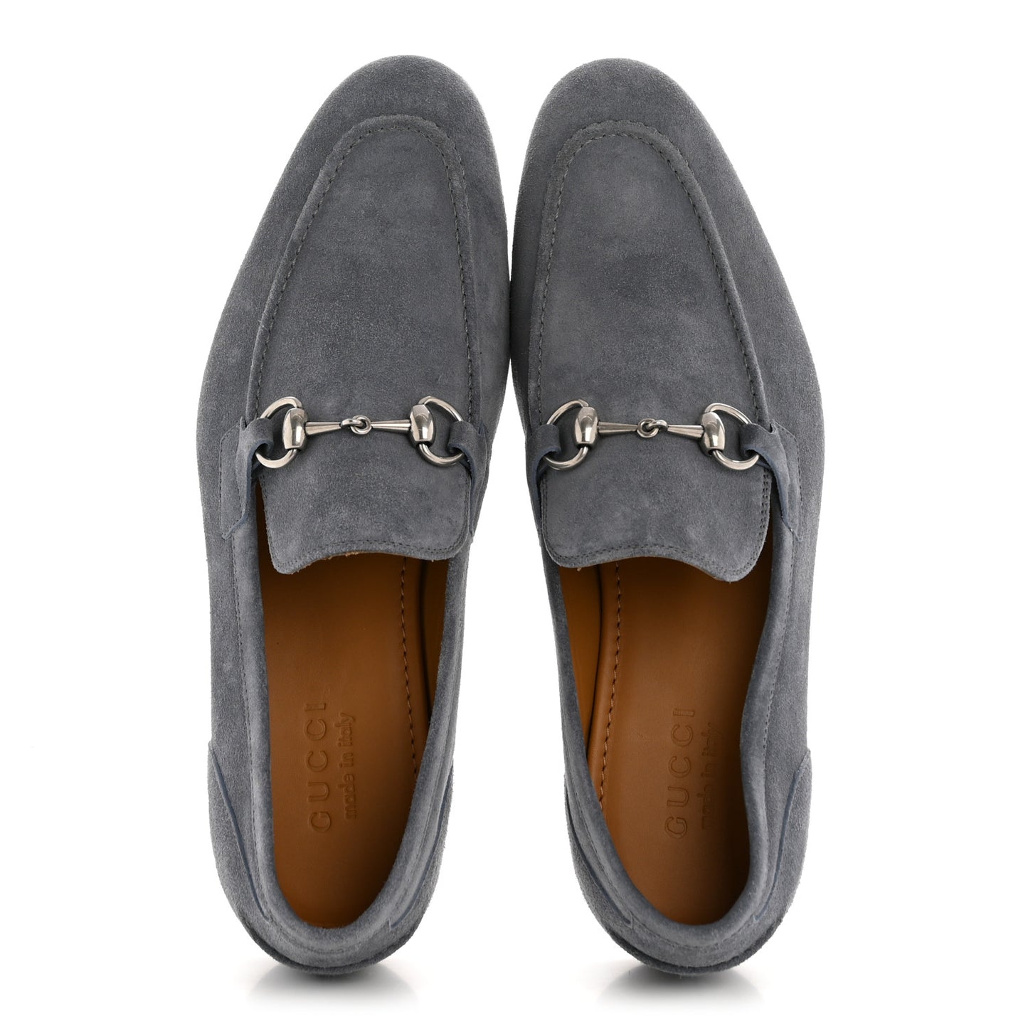Suede Horsebit Mens Jordaan Loafers 8.5 Foggy Grey
