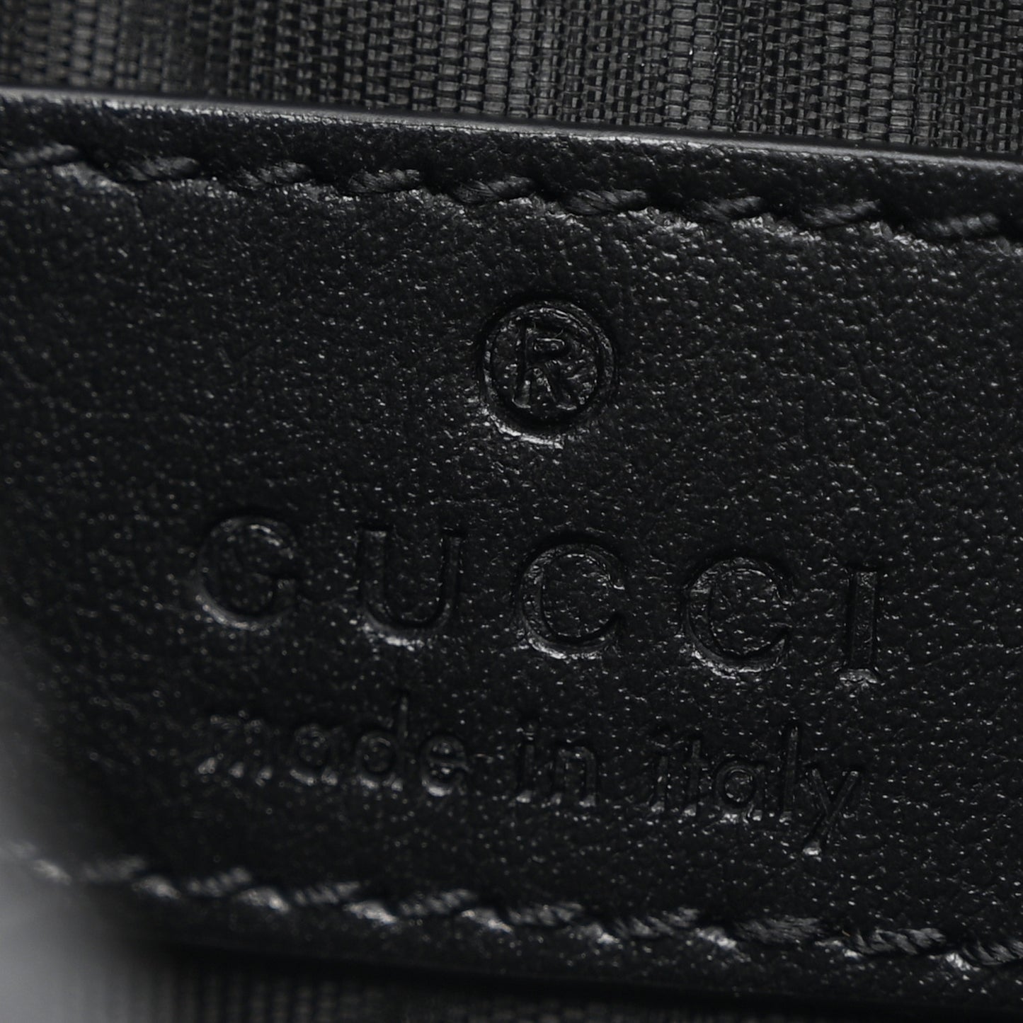 Crystal Monogram Card Holder Black