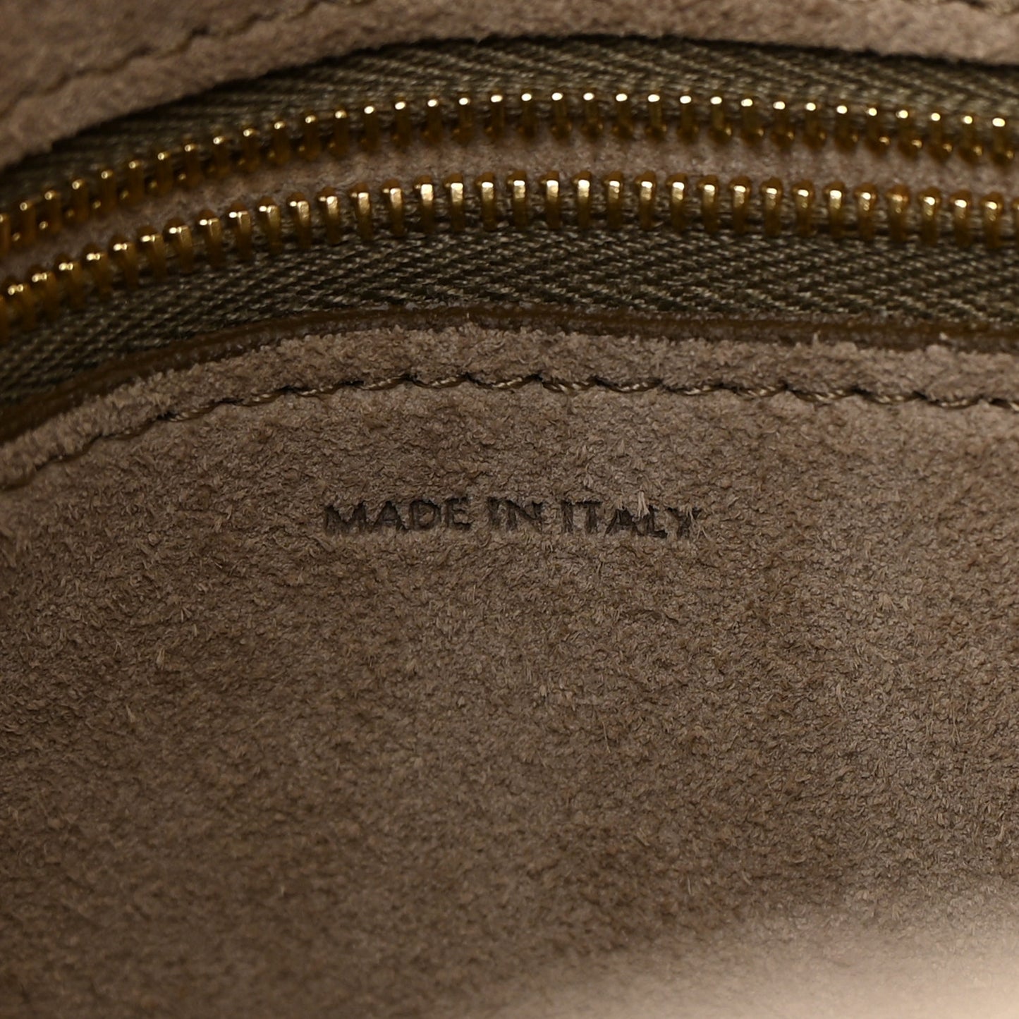 Soft Grained Calfskin Sangle Bucket Bag Taupe