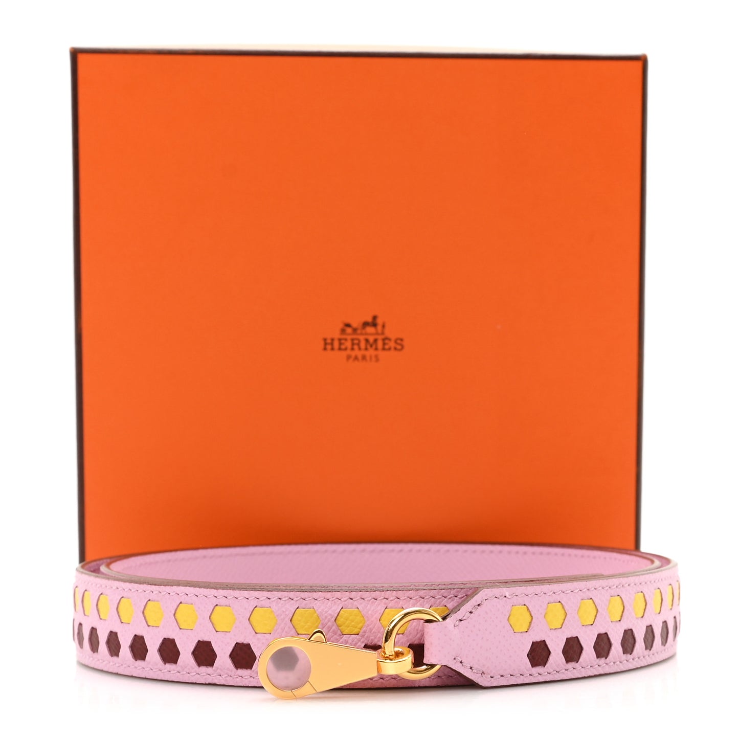 Epsom 25mm Mousqetons Tressage Shoulder Strap Mauve Sylvestre Rouge H Jaune De Naples