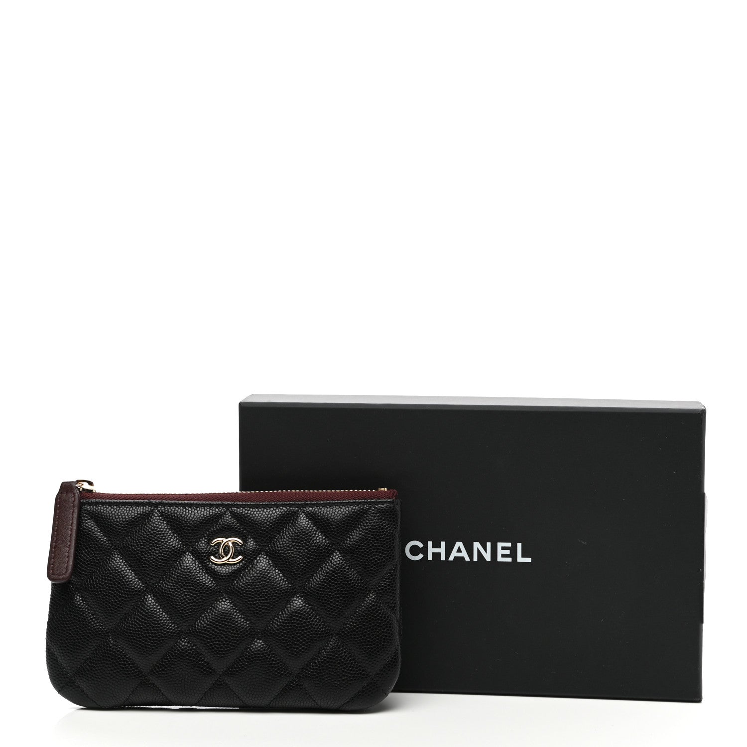 Chanel Caviar Quilted Small Cosmetic Case Black 9 of 9