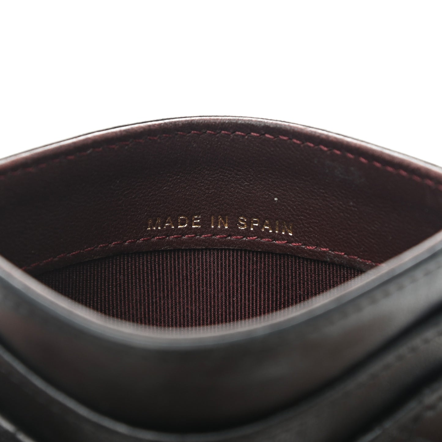 Lambskin Quilted Card Holder Black