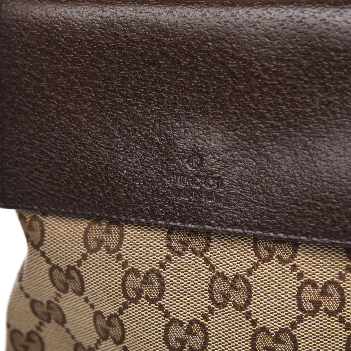 Monogram Web Medium Double Pocket Messenger Bag Dark Brown