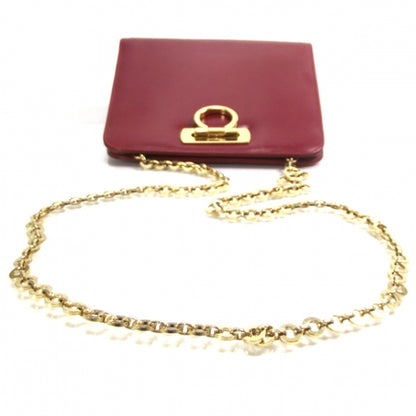 FASHIONPHILE SALVATOREFERRAGAMOLeatherEveningBagRed 6 of 9