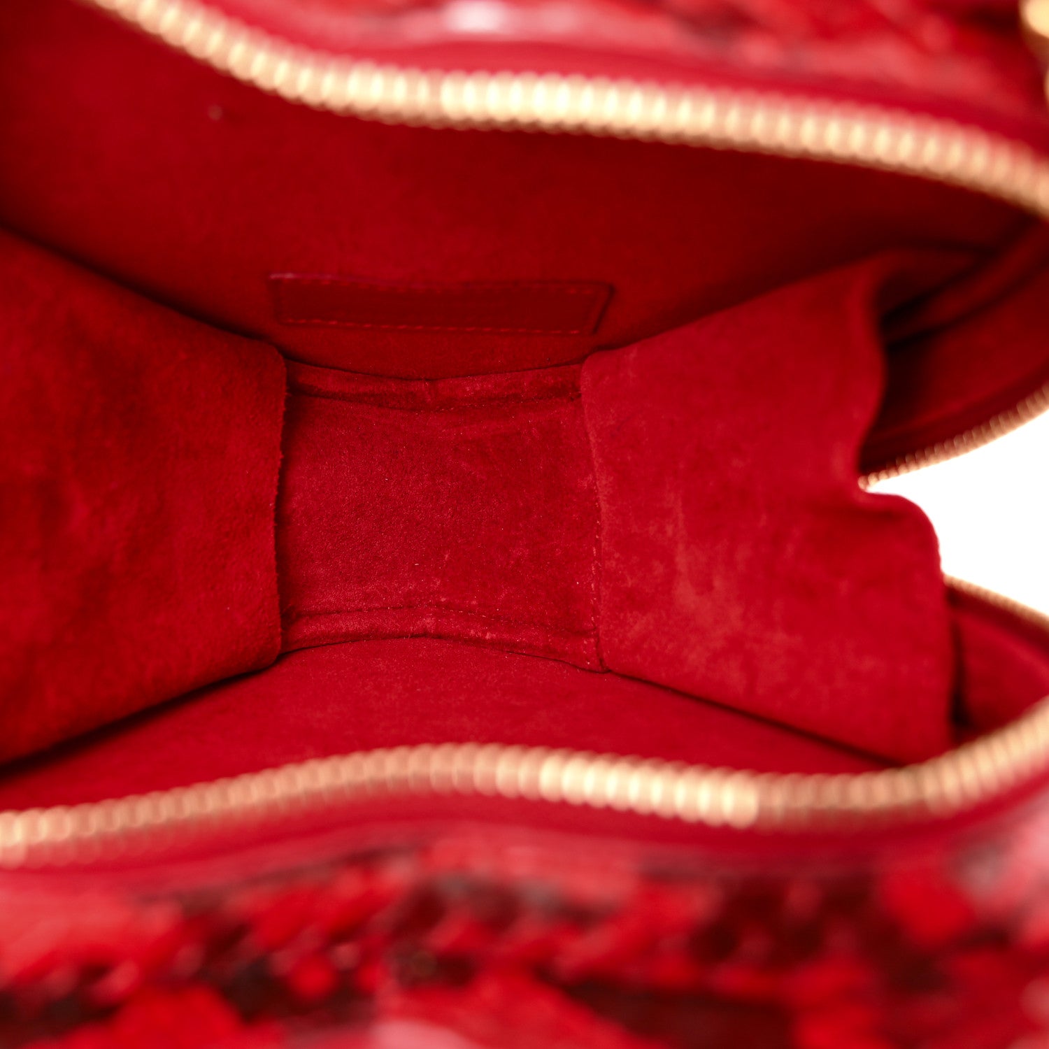 Saint Laurent Python Small Love Heart Chain Bag Red Black 5 of 10
