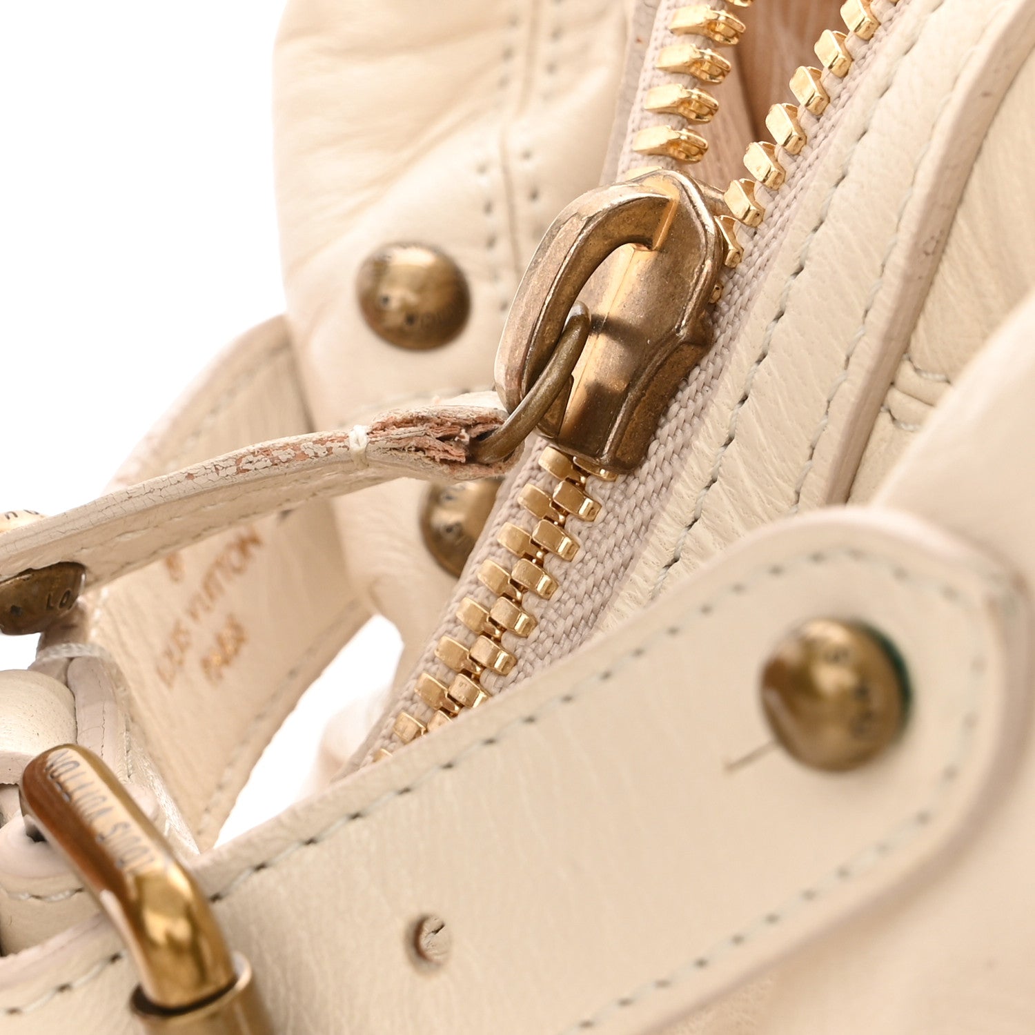 Louis Vuitton Lambskin Riveting White 11 of 14