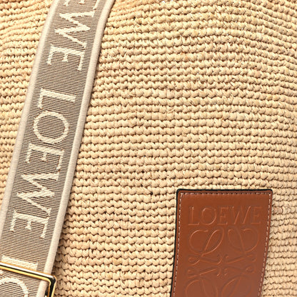 Loewe Raffia Mini Slit Tote Bag Natural Tan 7 of 9