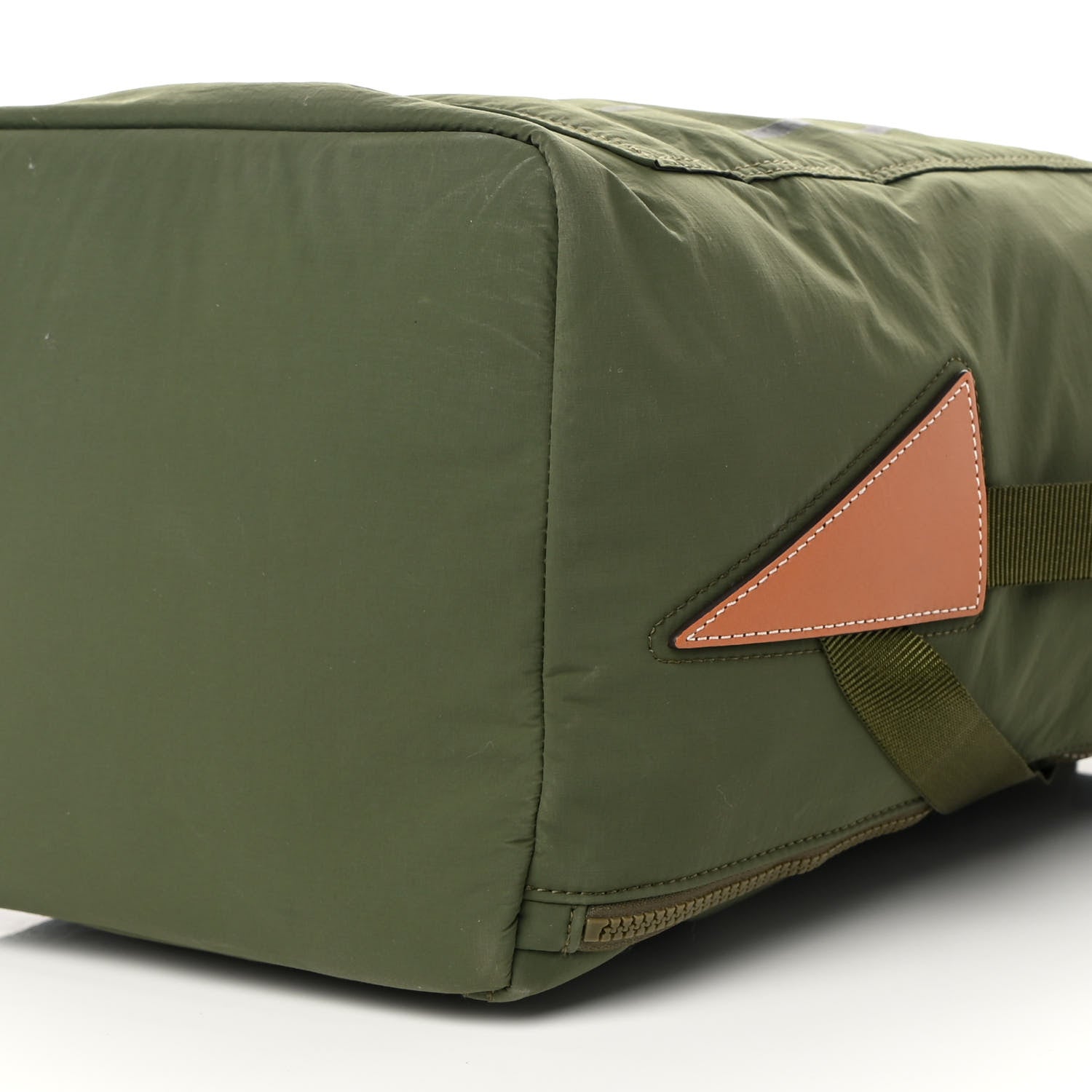 Loewe Recycled Nylon Eye/LOEWE/Nature Roll Top Backpack Khaki Green 9 of 15