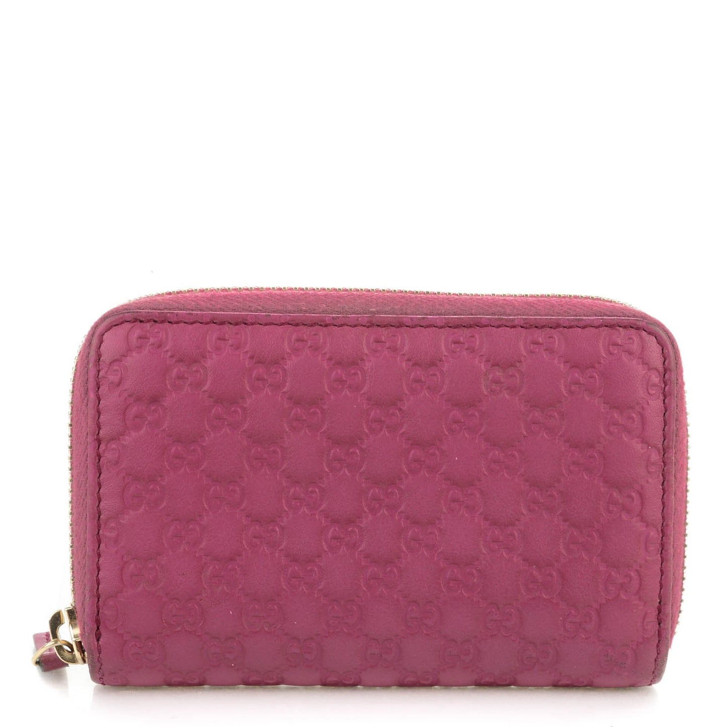Microguccissima Zip Around Card Case Dusty Rose