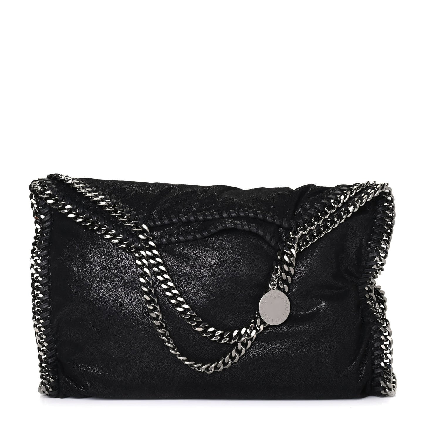 Shaggy Deer Falabella Fold Over Tote Black