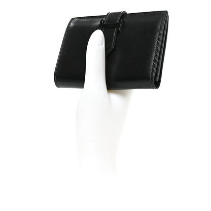 Hermes Box Monochrome Bearn Card Holder Wallet Black 2 of 6