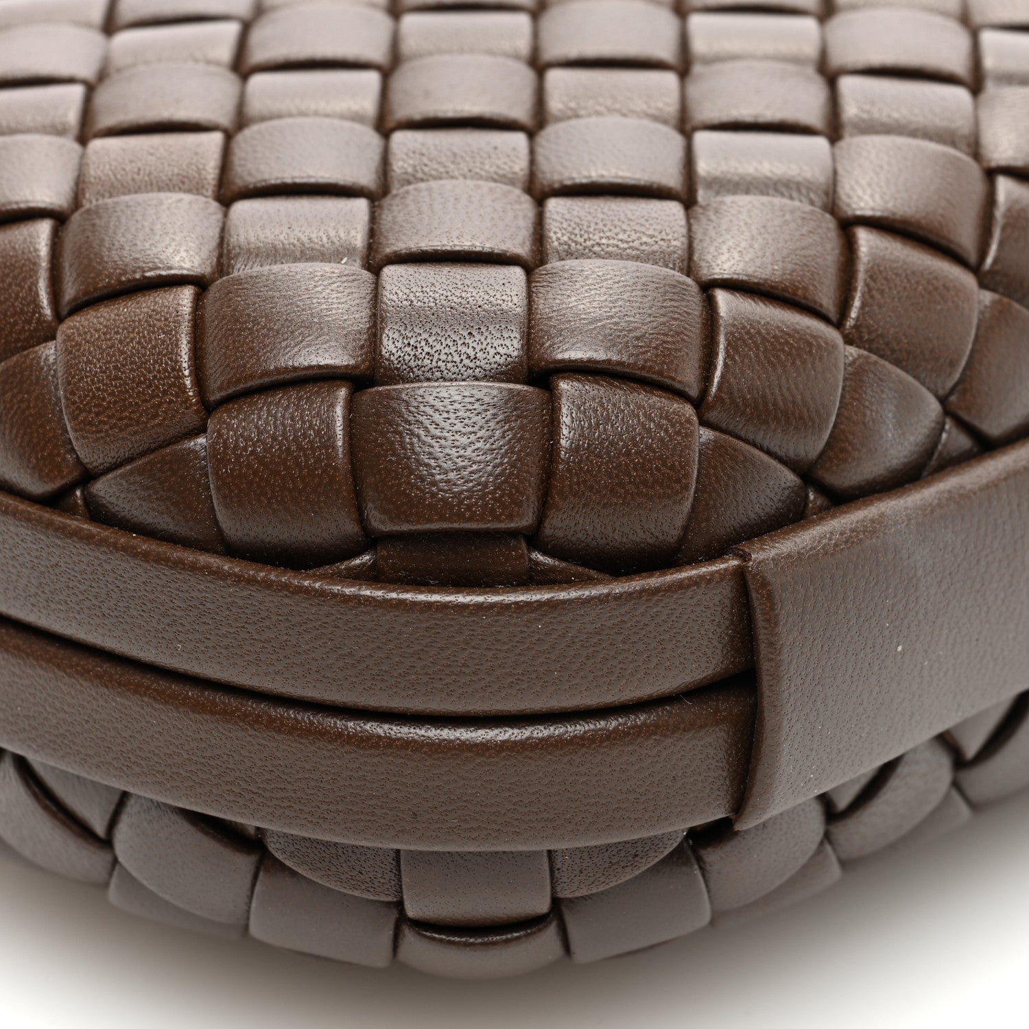 Bottega Veneta Nappa Intrecciato Knot Clutch Madder Brown 8 of 9