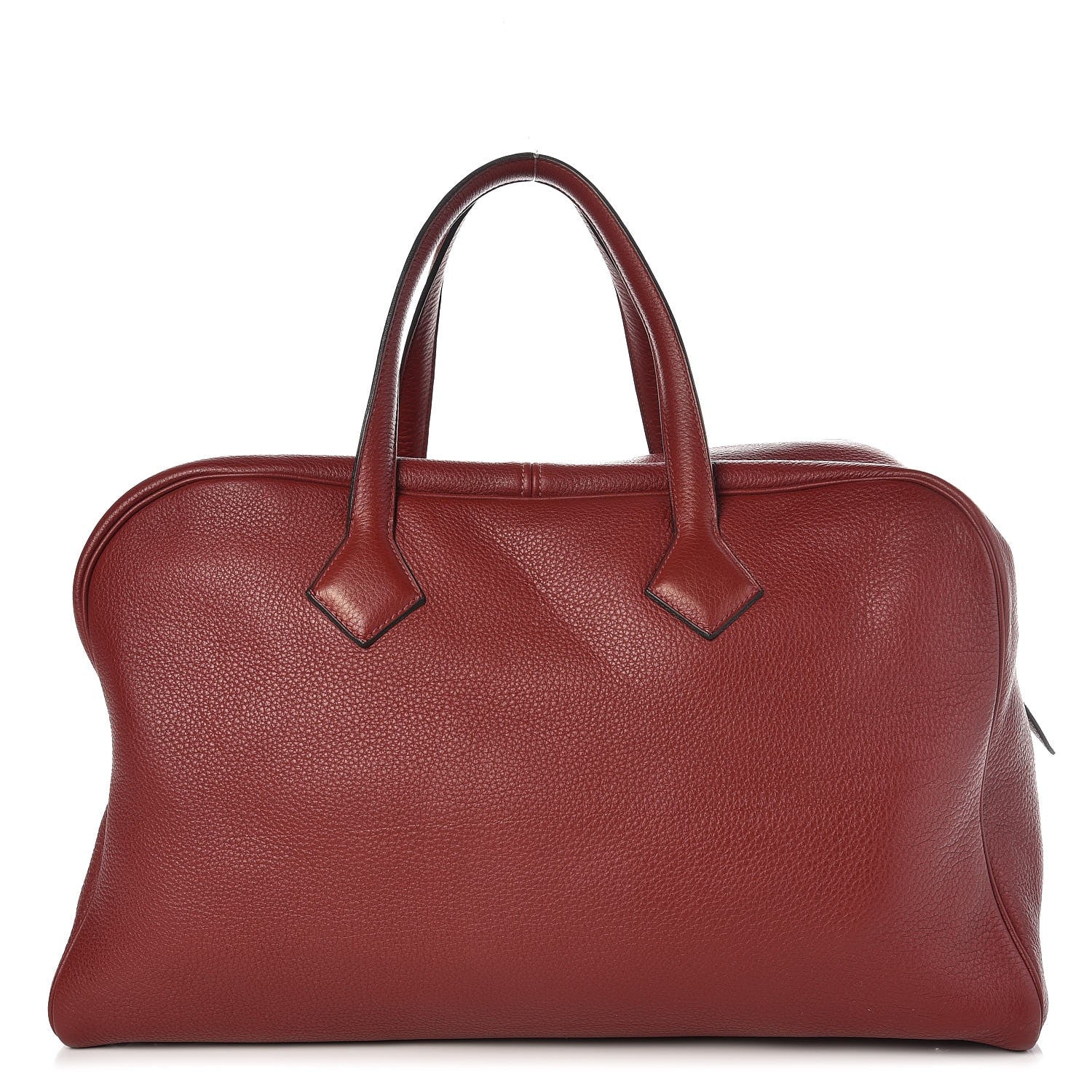 Hermes Taurillon Clemence Victoria II 43 Travel Rouge H 1 of 6