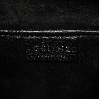 Celine Drummed Calfskin Nano Luggage Black 6 of 6