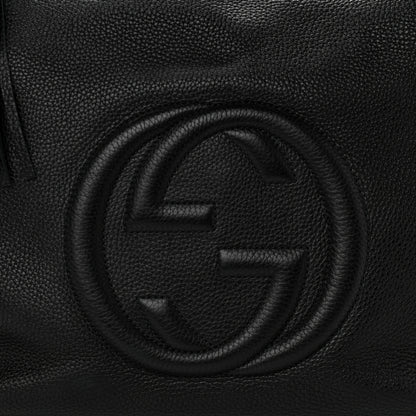 Gucci Pebbled Calfskin Large Soho Hobo Black 8 of 12