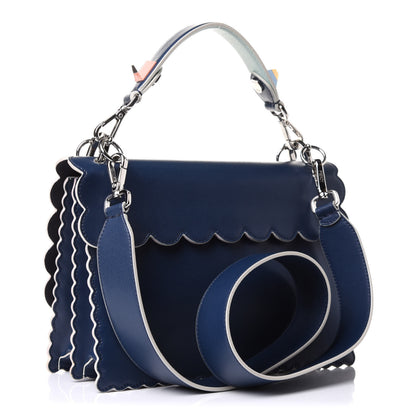 Fendi Vitello Liberty Scalloped Studded Flowers and Bows Kan I Shoulder Bag Amazzonia Multicolor 2 of 12