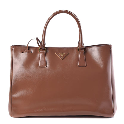 Prada Saffiano Vernice Large Tote Dark Rose 1 of 15