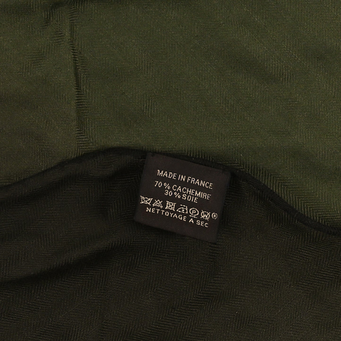 Cashmere Silk Losange Kaki