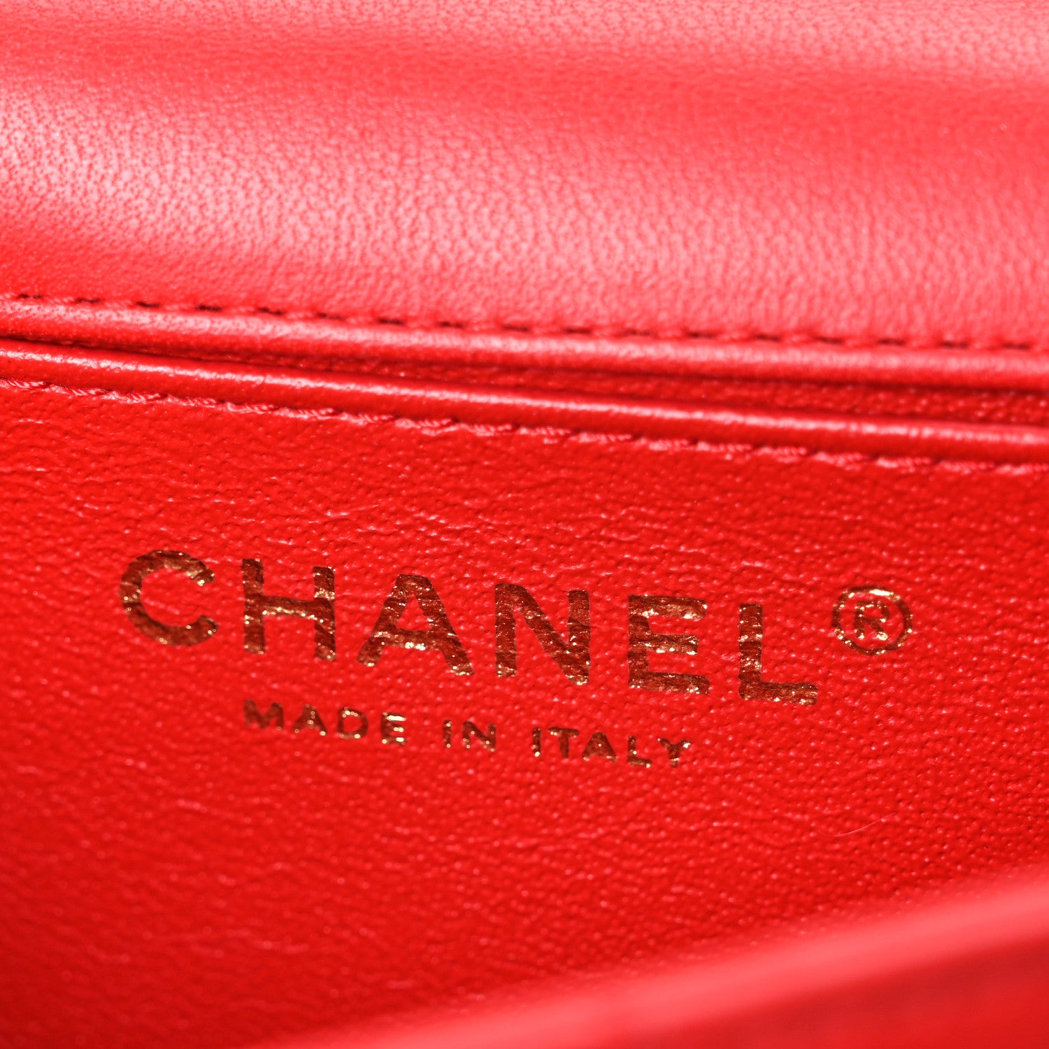 Chanel Lambskin Quilted Extra Mini V For Victory Flap Red 6 of 10
