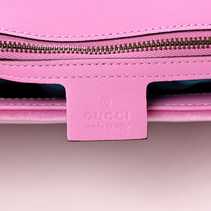 Gucci Velvet Matelasse Marquise Crystals Embroidered Small GG Marmont Shoulder Bag Malva 6 of 9