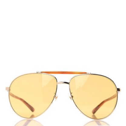 Gucci Aviator Sunglasses GG0014S Havana 3 of 8