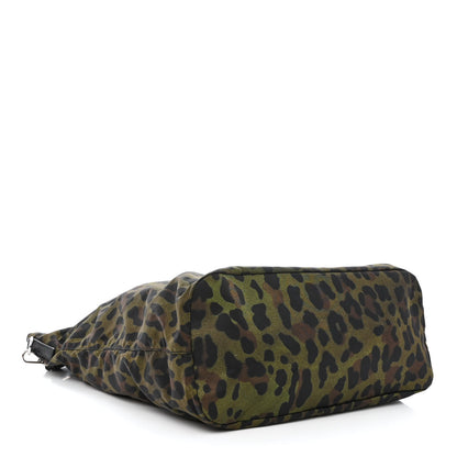 Prada Tessuto Nylon Stampato Saffiano Tote Militare 4 of 12