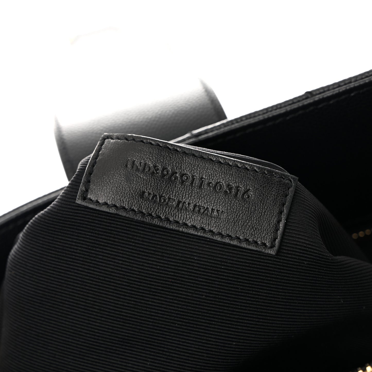 Grain De Poudre Matelasse Chevron Monogram Shopping Bag Black
