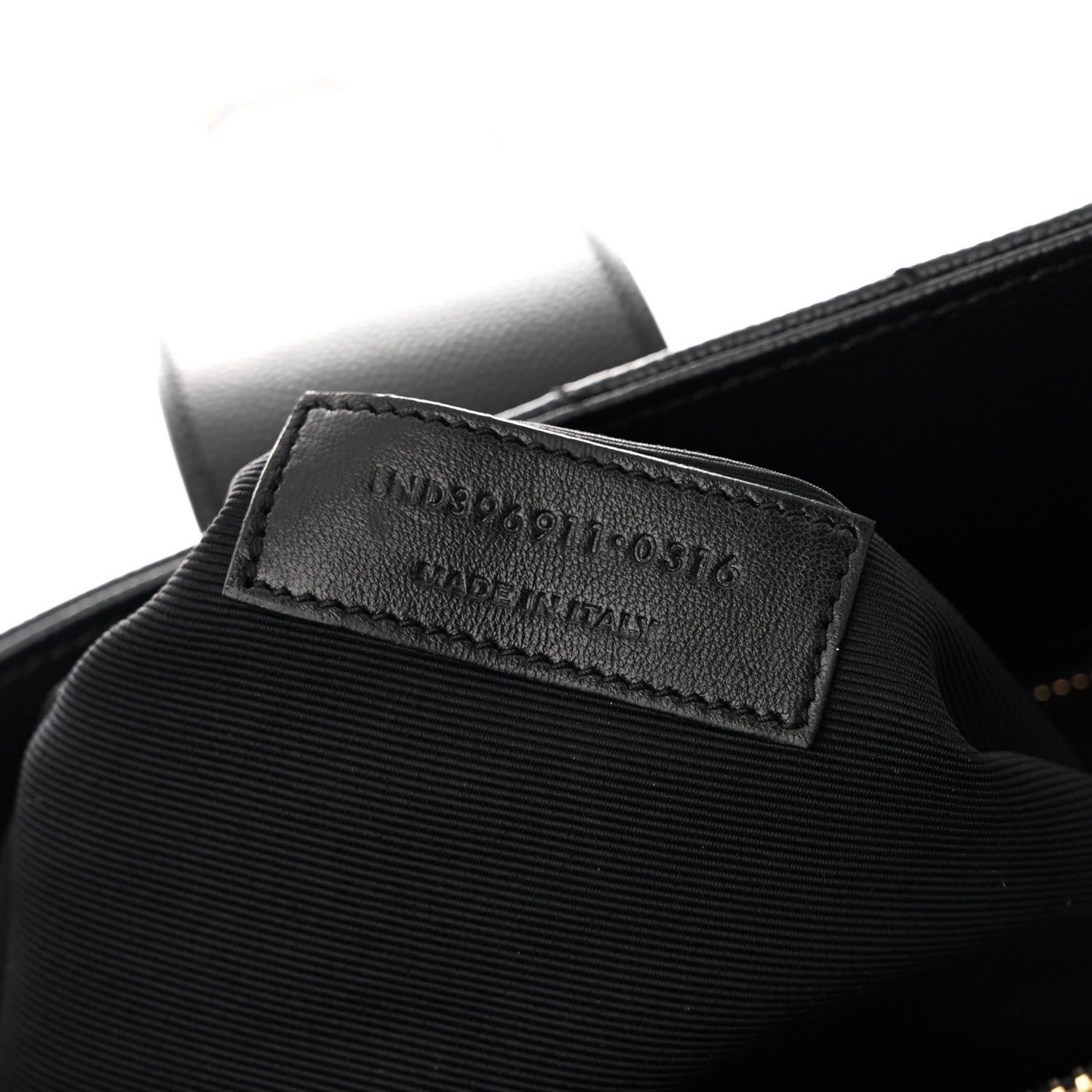 Saint Laurent Grain De Poudre Matelasse Chevron Monogram Shopping Bag Black 9 of 12