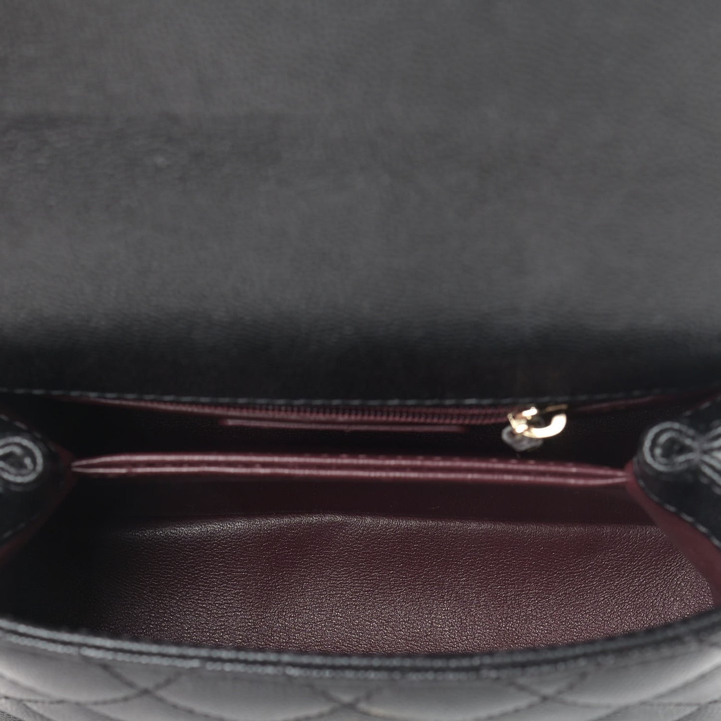 Caviar Quilted Extra Mini Coco Handle Flap Black