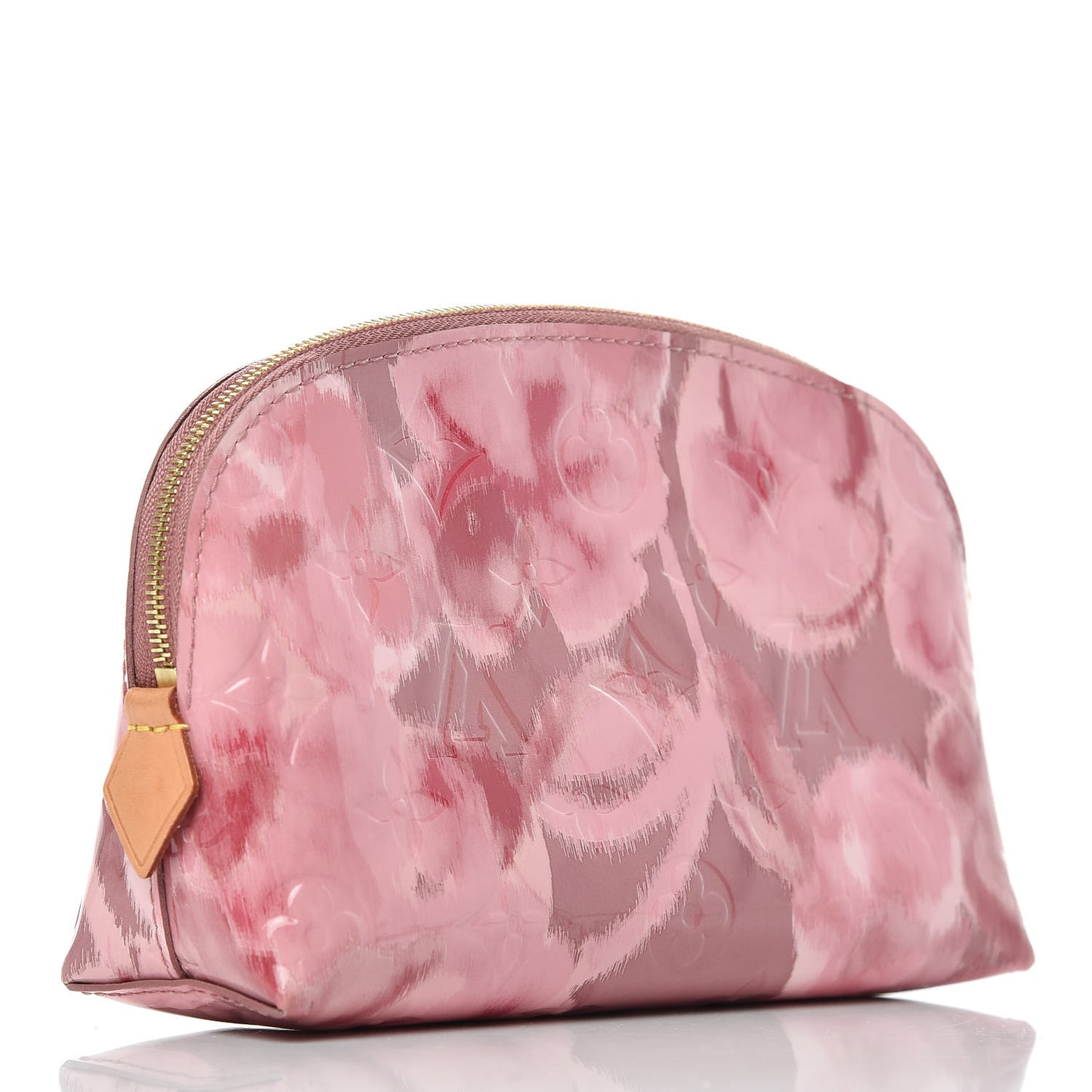 Vernis Ikat Cosmetic Pouch Rose Velours