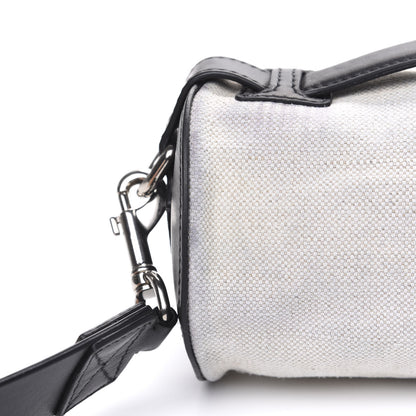 Burberry Calfskin Linen The Barrel Bag Black 11 of 11