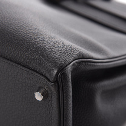 Hermes Togo Verso Kelly Retourne 35 Black Bleu Agate 10 of 15