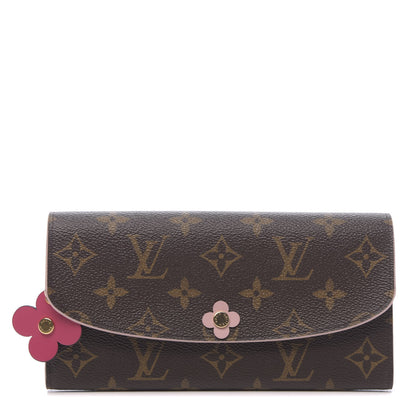 Louis Vuitton Monogram Bloom Flower Emilie Wallet 1 of 7