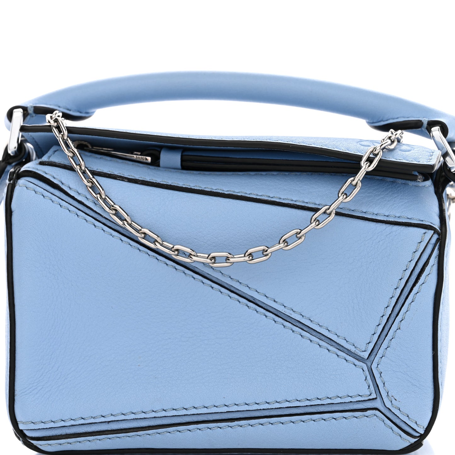 Calfskin Nano Puzzle Bag Blue