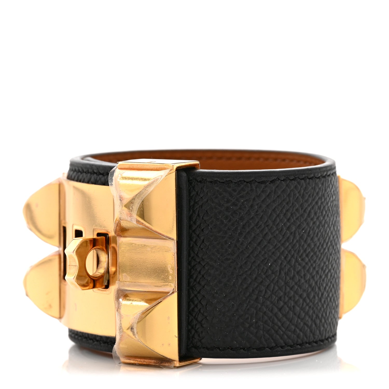 Hermes Epsom Collier de Chien CDC Bracelet S Black 3 of 6
