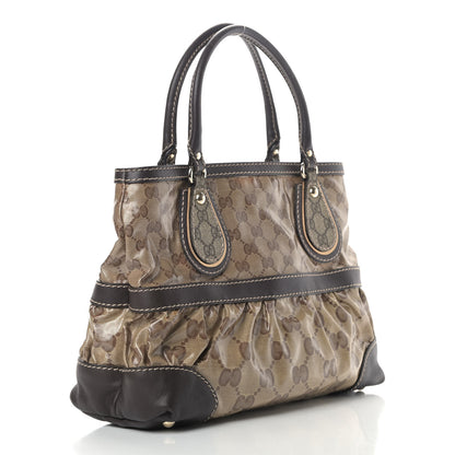 Gucci Crystal Monogram Medium Mix Tote Brown 2 of 10