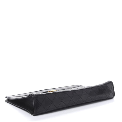 Chanel Lambskin Quilted CC Large Clutch Black 4 of 10