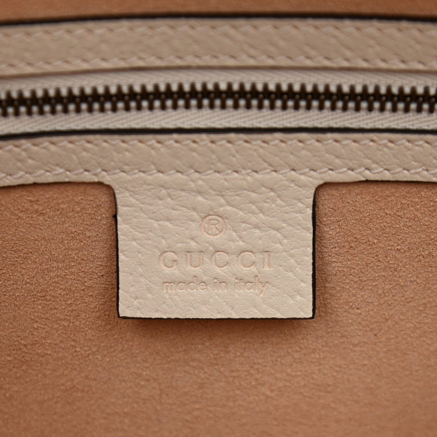 GG Supreme Monogram Small Queen Margaret Top Handle Bag White