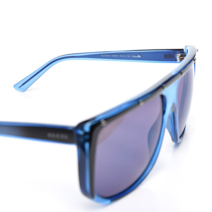 Gucci Studded Shield Sunglasses GG 3705/S Blue 6 of 8