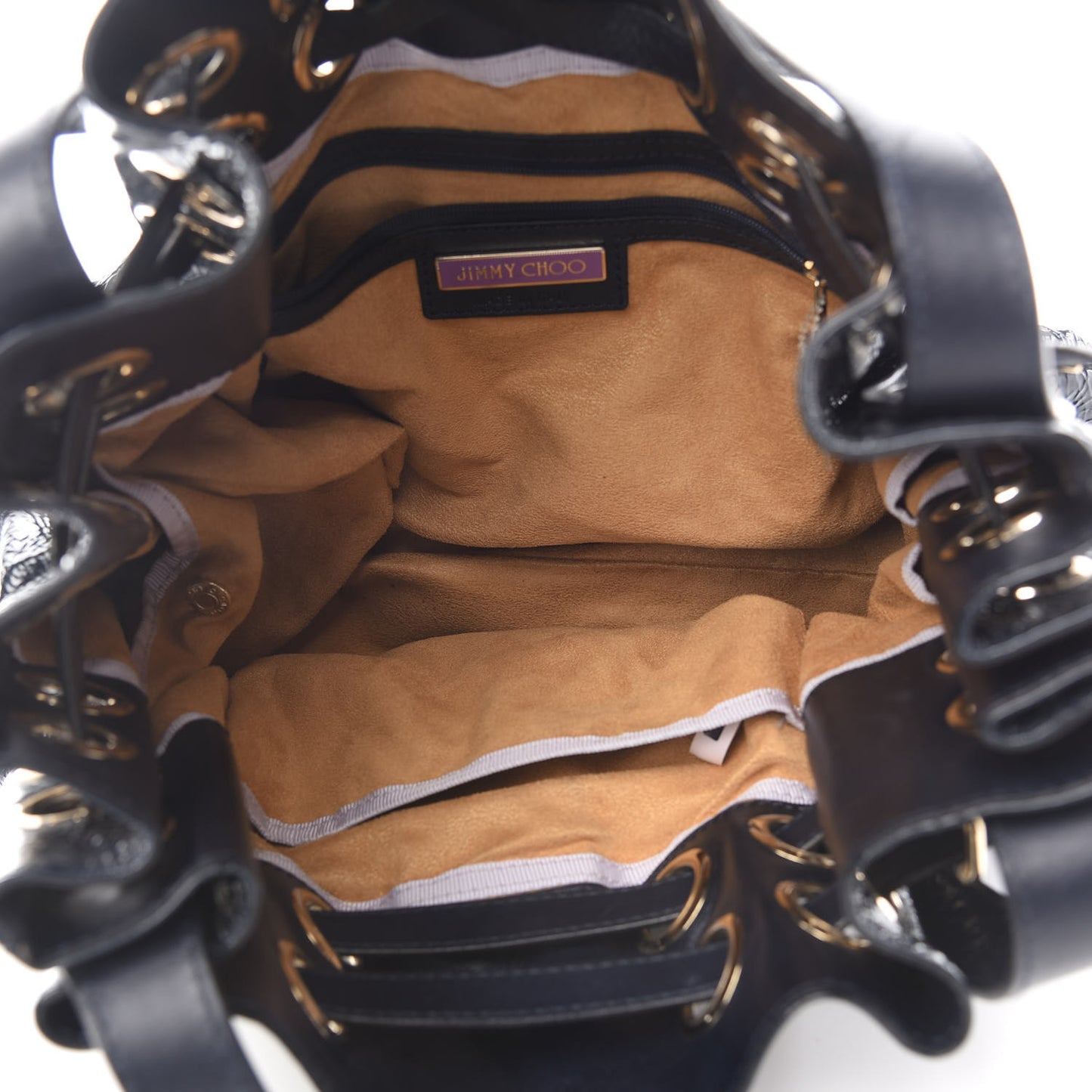 Crushed Patent Riki Bag Blue