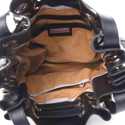 Jimmy Choo Crushed Patent Riki Bag Blue 5 of 8