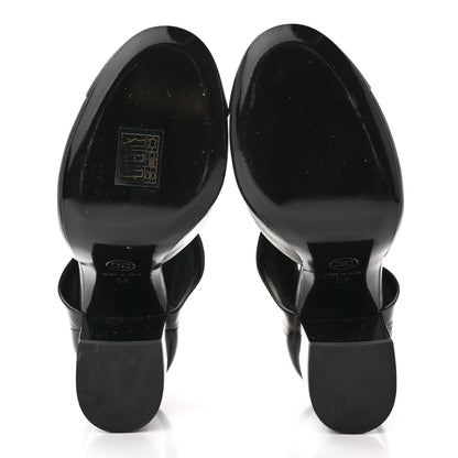 Chanel Lambskin CC Cut Out Boots 36 Black 5 of 12