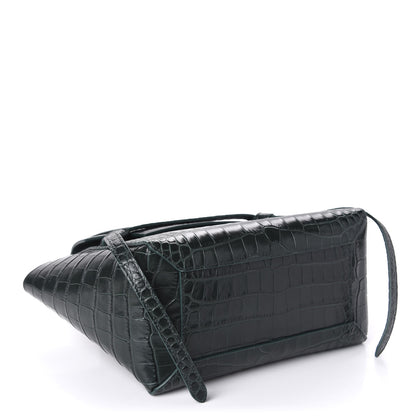 Celine Calfskin Crocodile Embossed Micro Belt Bag Amazone 4 of 9