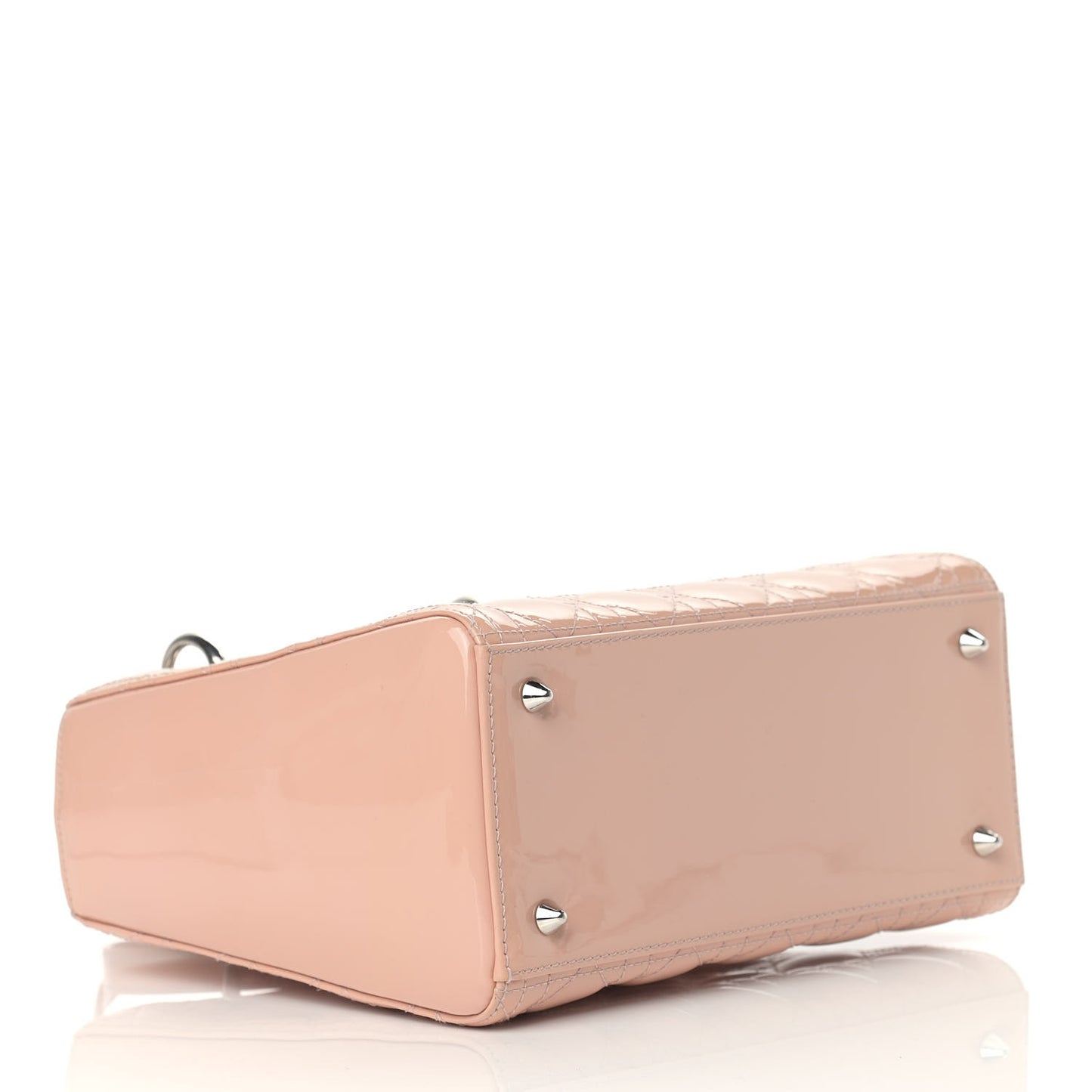 Patent Cannage Medium Lady Dior Light Pink